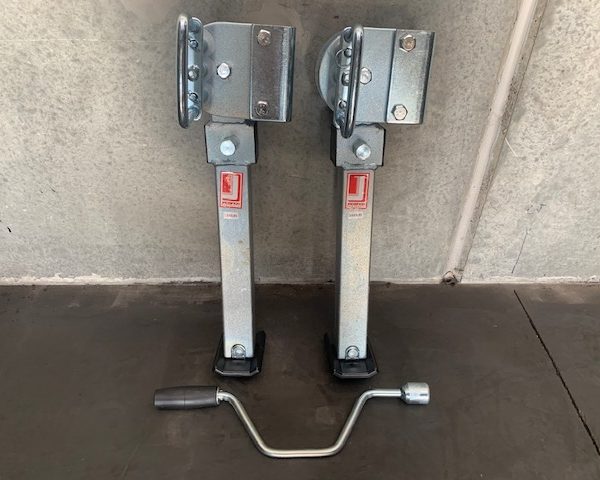 Pair Corner Legs Drop Down 1000Lbs 400mm