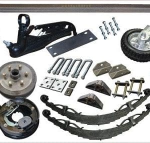 Single Axle Running Gear Kit – Electric Brake 1400Kg (Parts Only)